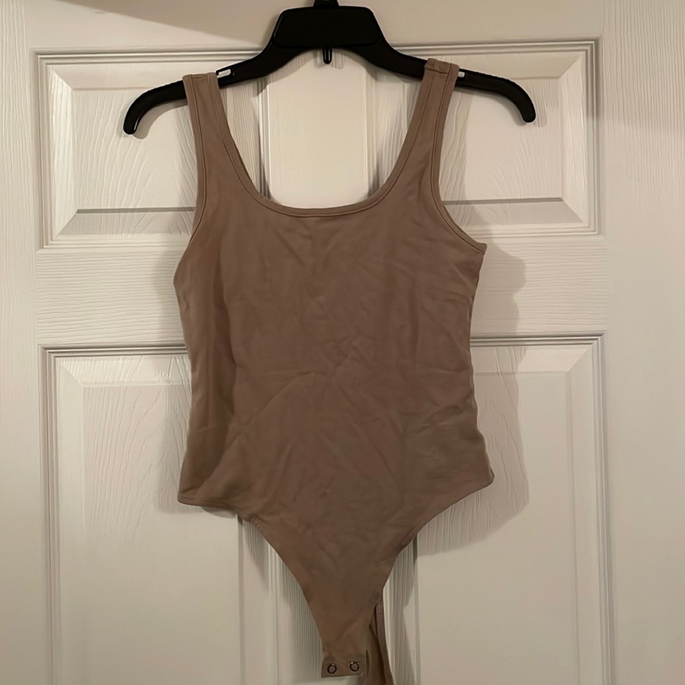 Cotton scoop neck bodysuit